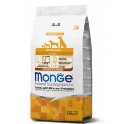 Monge Natural Superpremium All Breeds Adult Monoprotein Tacchino con Riso e Patate