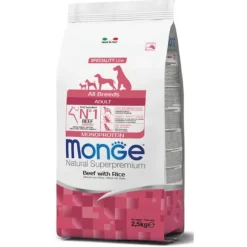 Monge Natural Superpremium All Breeds Adult Monoprotein Manzo con Riso