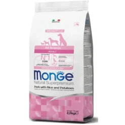 Monge Natural Superpremium All Breeds Adult Monoprotein Maiale con Riso e Patate