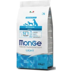 Monge Natural Superpremium All Breeds Adult Monoprotein Light Salmone con Riso