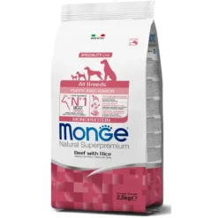 Monge Natural Superpremium All Breeds Puppy & Junior Monoprotein Manzo con Riso