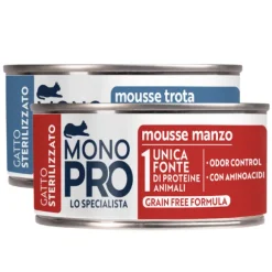 Monopro lo specialista Cat Adult Sterilised Grain free Mousse 85 gr