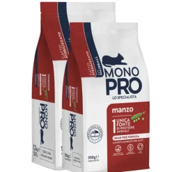 Monopro lo specialista Cat Adult Sterilised Grain Free Anti Hairball Manzo
