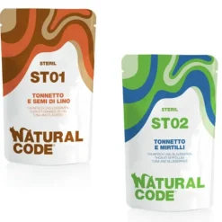 Natural Code Sterilised Buste in Acqua di Cottura 70 gr