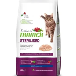 Natural Trainer Adult Sterilised con Carni Bianche Fresche