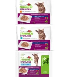 Natural Trainer Cat Sterilised multipack 4 x 85 gr