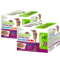 Natural Trainer Cat Sterilised multipack 12 x 85 gr