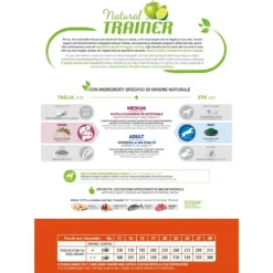 Natural Trainer Medium Adult con Manzo