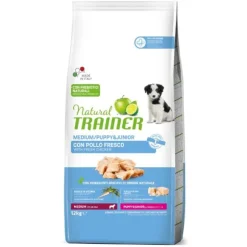 Natural Trainer Puppy e Junior Medium con pollo