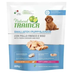 Natural Trainer Puppy/Junior Small e Toy  con Pollo fresco