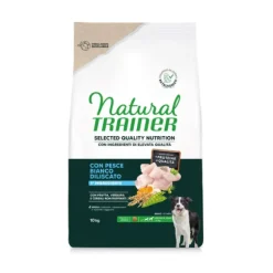 Natural Trainer Selected Quality Adult Medium e Maxi con Pesce Bianco