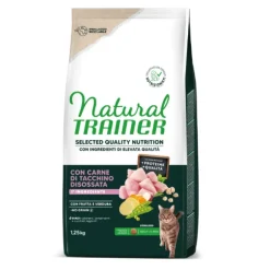 Natural Trainer Selected Quality Adult Cat Sterilised Grain Free Tacchino