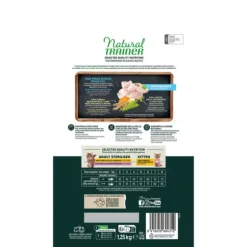 Natural Trainer Selected Quality Adult Cat Sterilised Grain Free Pesce Bianco