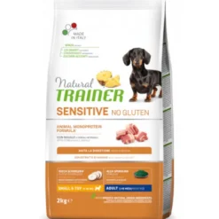 Natural Trainer Sensitive No Gluten Adult Small e Toy con Maiale