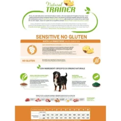 Natural Trainer Sensitive No Gluten Medium & Maxi Adult con Salmone