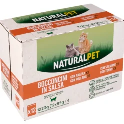 NaturalPet Cat Adult Bocconcini in salsa multipack 12x85 gr