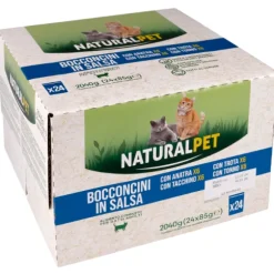NaturalPet Cat Adult Bocconcini in salsa multipack 24x85 gr