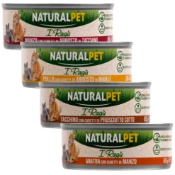 NaturalPet Cat Adult Deliziosi Ragù di carne 85 gr