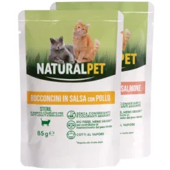 NaturalPet Cat Adult Sterilised Bocconcini in salsa 85 gr