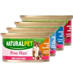 NaturalPet Cat Kitten Primi Passi Mousse 85 gr