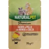 NaturalPet Premium Cat Adult Dadini in salsa 70 gr