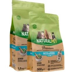 NaturalPet Premium Cat Senior Pesce azzurro