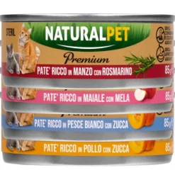 NaturalPet Premium Cat Sterilised Patè 85 gr