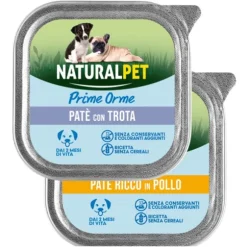 NaturalPet Prime Orme Dog Puppy Patè Gluten Free 150 gr