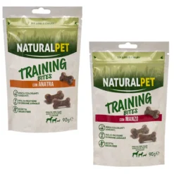 NaturalPet Training Bites snack per cani Grain Free 90 gr