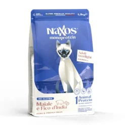 Naxos Monoprotein Cat Adult Sterilised Maiale e fico d'india