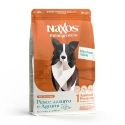 Naxos Monoprotein Dog Adult Medium Pesce azzurro e Agrumi di Sicilia