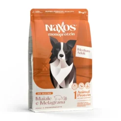 Naxos Monoprotein Dog Adult Medium Maiale e melagrana