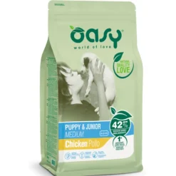 Oasy Dog Puppy Junior Medium Pollo