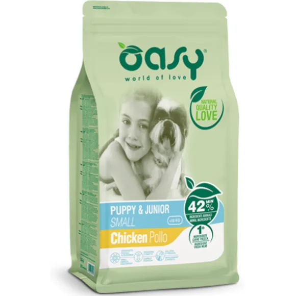 Oasy Dog Puppy Junior Small Pollo