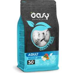Oasy Grain Free Adult Medium Large Pesce