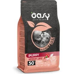 Oasy Grain Free Puppy Medium Large Tacchino