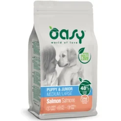 Oasy Monoproteico Puppy & Junior Medium/Large Salmone