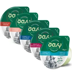 Oasy More Love Cat Green Cup in salsa naturale 70 gr