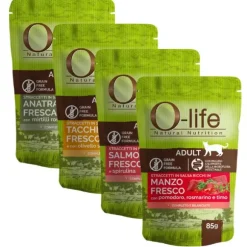 O-life Cat Adult Grain Free Straccetti in salsa 85 gr