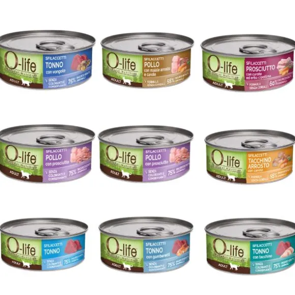 O-life Cat Adult Sfilaccetti 70 gr