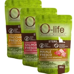 O-life Cat Sterilised Grain Free Straccetti in salsa 85 gr