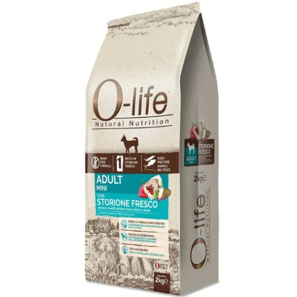 O-life Dog Grain Free Adult Mini Storione e Tonno