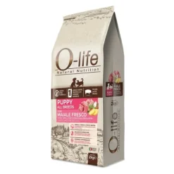 O-life Dog Grain Free Puppy All Breeds Maiale fresco e Patate