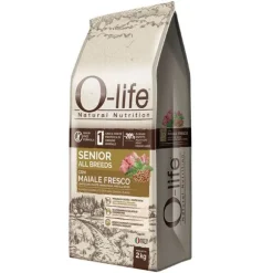 O-life Dog Grain Free Senior All Breeds Maiale fresco