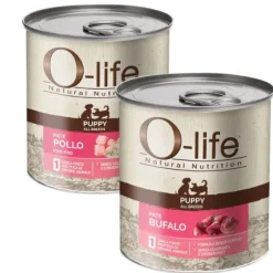 O-life Dog Puppy Patè Monoproteico 400 gr