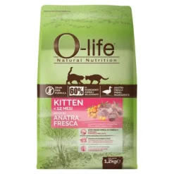 O-life Kitten Grain Free Anatra fresca