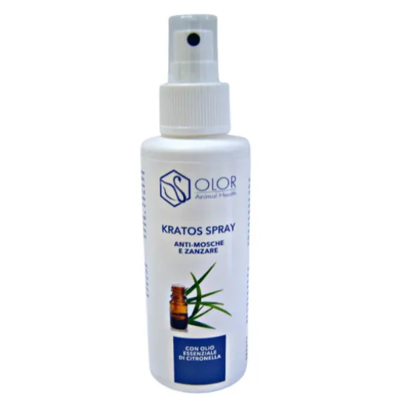 Olor Kratos Spray anti mosche e zanzare citronella