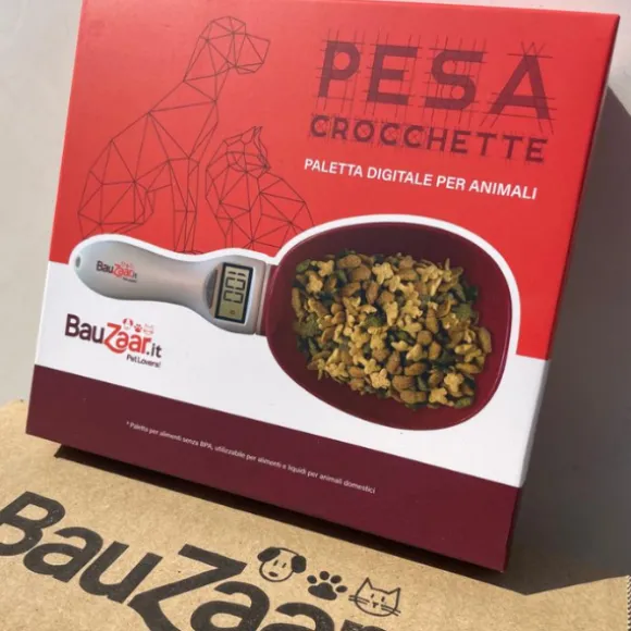 Paletta Pesa crocchette con bilancia digitale integrata