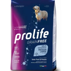 Prolife Grain Free Cane Adult Sensitive Medium/Large Sogliola e Patate