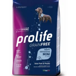 Prolife Grain Free Cane Adult Sensitive Mini Sogliola e Patate